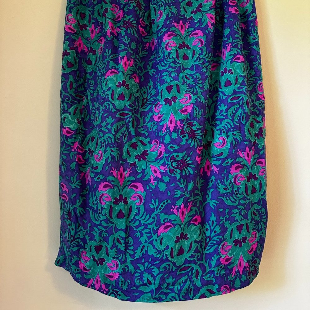 Vintage Floral Midi Skirt